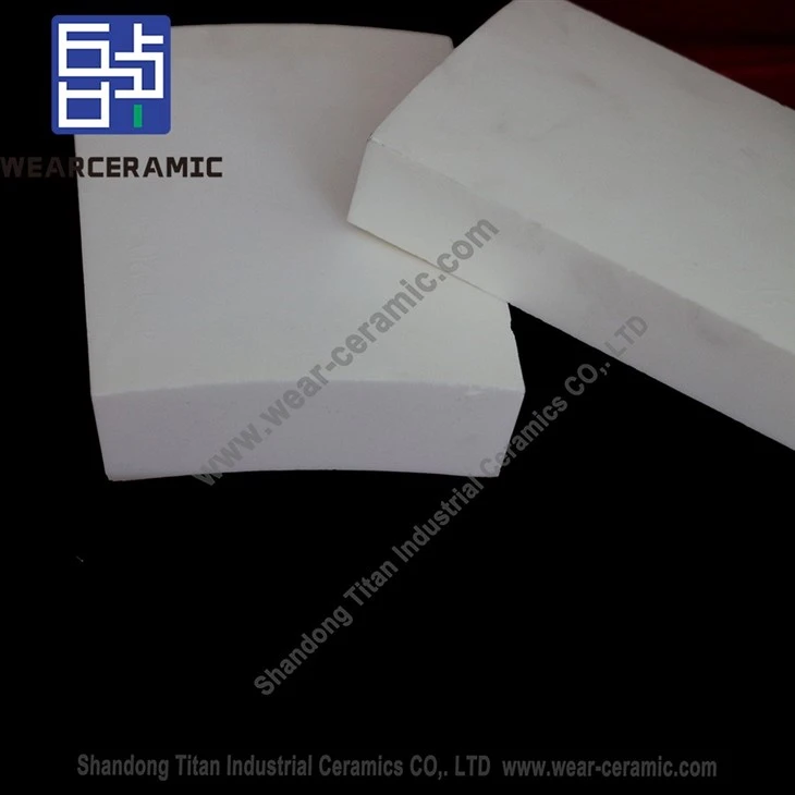 ZTA Zirconium Aluminum Curved Pipe Liner For Chemical Industry
